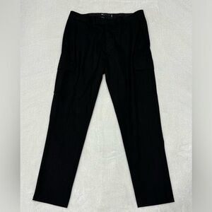 ASOS Design Tapered Smart Pants with Cargo Pockets Black Men’s W 34 L 32